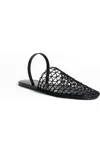 Cecelia New York Aria Woven Slingback Slide In Black