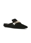 Cecelia New York Women's Flipper Mule In Black Suede In Black