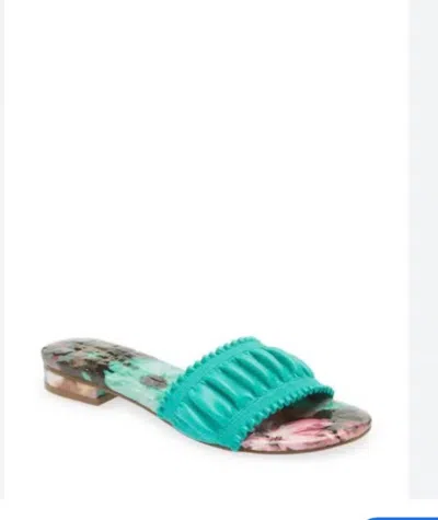 Cecelia New York Women's Liberty Slip On Sandal In Turquois In Blue