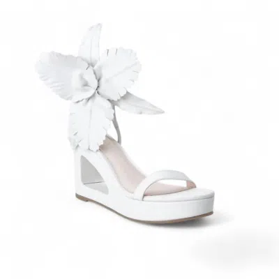 Cecelia New York Women's Lilly Cut Out Wedge Sandals In Pearl In Beige