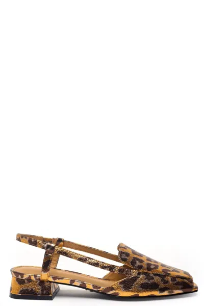 Cecelia New York Women's Monty Sandal In Gold Leopard In Black