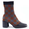Cecelia New York Women's Waffer Boot In Check In Multi