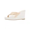 Cecelia New York Women's Wesley Wedge Heels In Nude White In Multi