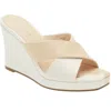 Cecelia New York Women's Wesley Wedge Heels In Nude White In Multi