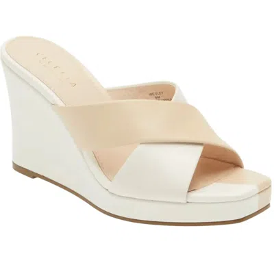 CECELIA NEW YORK WOMEN'S WESLEY WEDGE IN NUDE WHITE