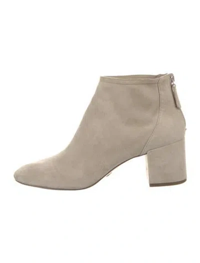 Pre-owned Cecelia Suede Boots In Neutral