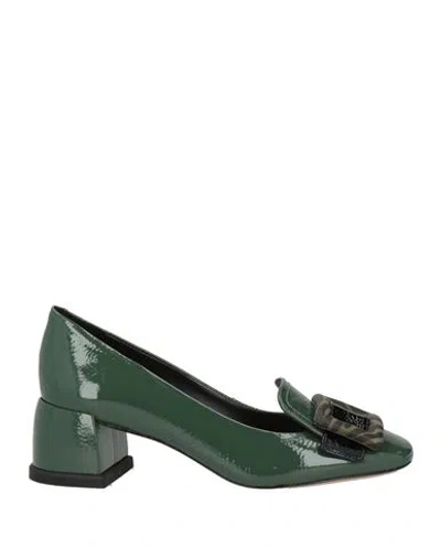Cecil Woman Loafers Green Size 7 Leather