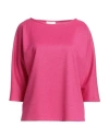 Cecilia Hansel Woman T-shirt Magenta Size 8 Polyester, Elastane In Magenta