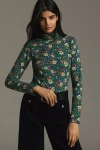 Cecilia Pettersson For Anthropologie Printed Turtleneck In Multicolor