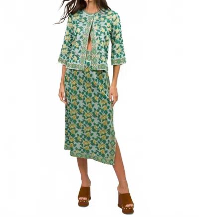 Cecilia Prado Audrey Midi Skirt In Green