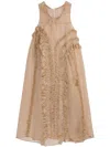 Cecilie Bahnsen Opal Maxi Dress In Brown