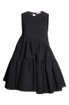 Cecilie Bahnsen Abigail Miku Jacquard Dress In Black