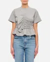 Cecilie Bahnsen Gray Ace T-shirt In Grey
