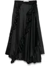 Cecilie Bahnsen Adelina Midi Skirt In Black