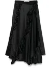 Cecilie Bahnsen Adelina Midi Skirt In Black