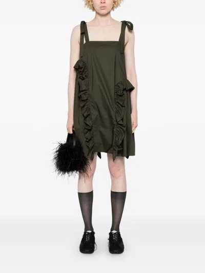 Cecilie Bahnsen Agata Mini Dress In Green