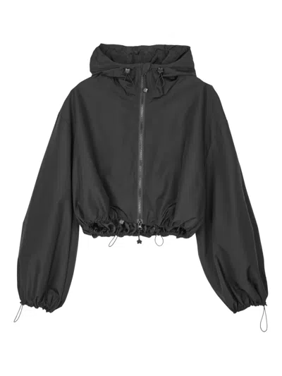 Cecilie Bahnsen Aisha Drawstrings Jacket In Black