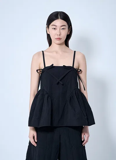 Cecilie Bahnsen Akira Top In Black