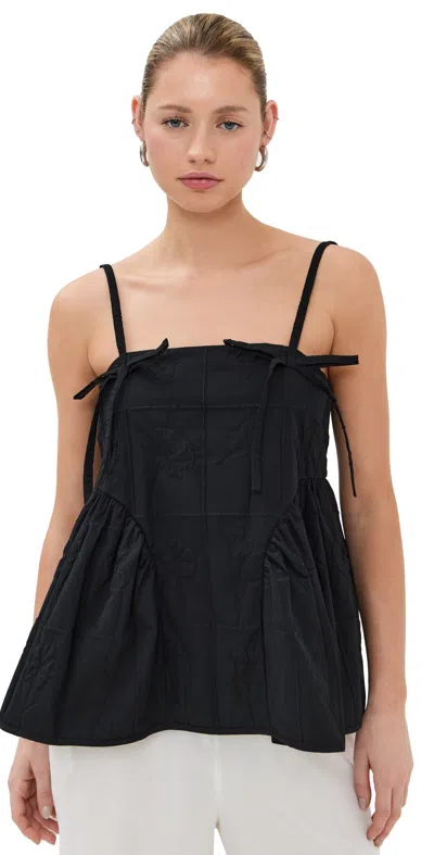 Cecilie Bahnsen Akira Top Black