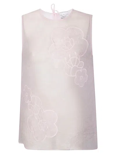 Cecilie Bahnsen Alba Top Liquid Myrtia In Neutral