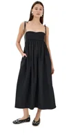 Cecilie Bahnsen Sleeveless Dress With Flowers In Black