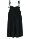 Cecilie Bahnsen Sleeveless Dress With Flowers In Black