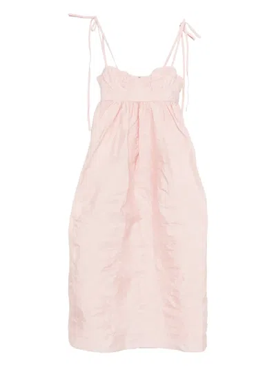 Cecilie Bahnsen Alena Midi Dress In Pink