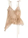 Cecilie Bahnsen Alessandra Top In Neutrals