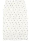 Cecilie Bahnsen White Allegra Midi Skirt In Weiss