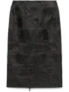 Cecilie Bahnsen Allegra Kumo Fil-coupé Midi Skirt In Black