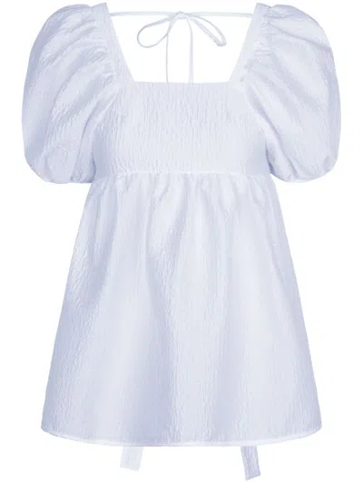 Cecilie Bahnsen Alma Blouse In White