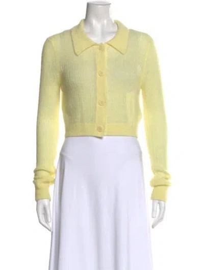 Pre-owned Cecilie Bahnsen Alpaca Crew Neck Sweater In Yellow