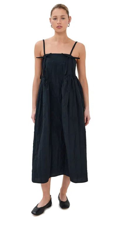 Cecilie Bahnsen Ambra Dress Navy