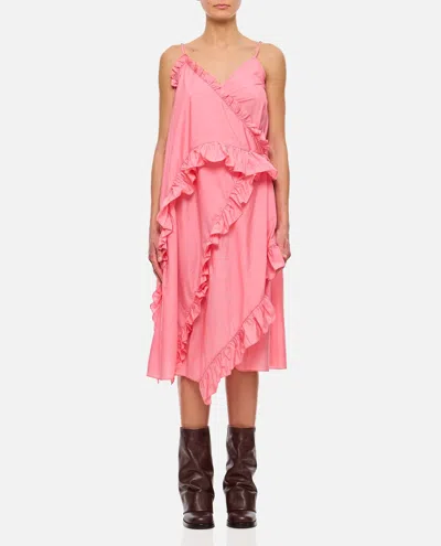 Cecilie Bahnsen Amilia Dress Shiki Light Taffeta Sorbet In Rose