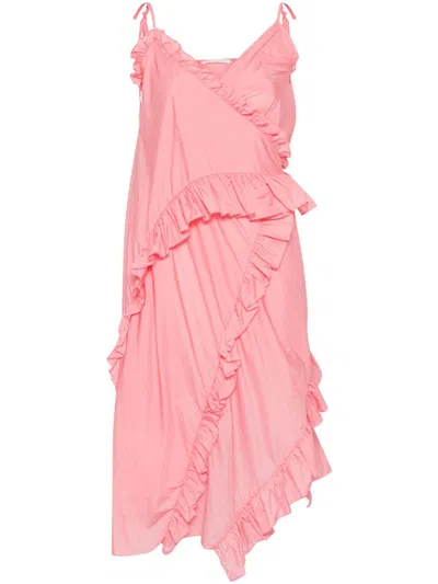 Cecilie Bahnsen Amilia Midi Dress In Pink
