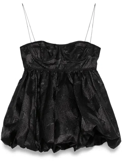 Cecilie Bahnsen Anette Top In Schwarz