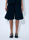 Cecilie Bahnsen Angel Shorts Recycled Taffeta Shorts In Black