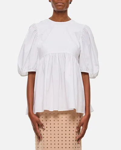 Cecilie Bahnsen Anisha Top Cotton White
