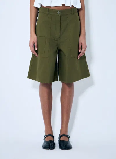 Cecilie Bahnsen Annika Shorts In Green