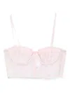 Cecilie Bahnsen Anya Bustier Top In Pink