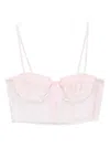 Cecilie Bahnsen Anya Bustier Top In Pink