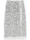 Cecilie Bahnsen Ariana Skirt In Silver