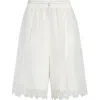 Cecilie Bahnsen Arya Nylon Bermuda Shorts In White