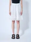 Cecilie Bahnsen Arya Nylon Bermuda Shorts In White