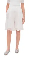 Cecilie Bahnsen Arya Shorts White