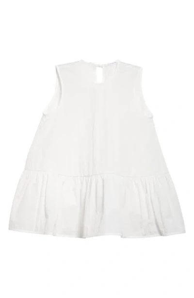 Cecilie Bahnsen Asta Ruffle Taffeta Top In White