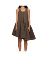 Cecilie Bahnsen Azelia Midi Dress In Brown