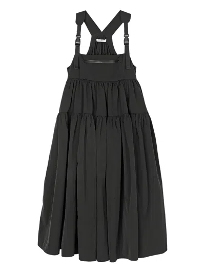 Cecilie Bahnsen Bailey Sleeveless Buckle Dress In Black