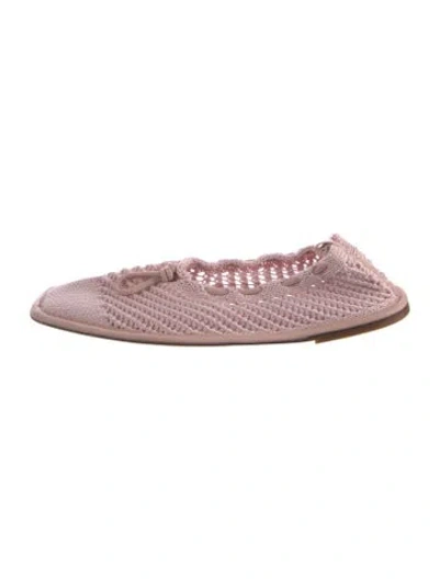 Pre-owned Cecilie Bahnsen Ballet Flats In Pink