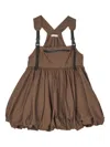 Cecilie Bahnsen Balloon Peplum Top In Brown